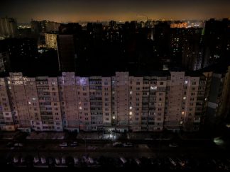 Kijev u mraku. Višespratnice sa mračnim prozorima