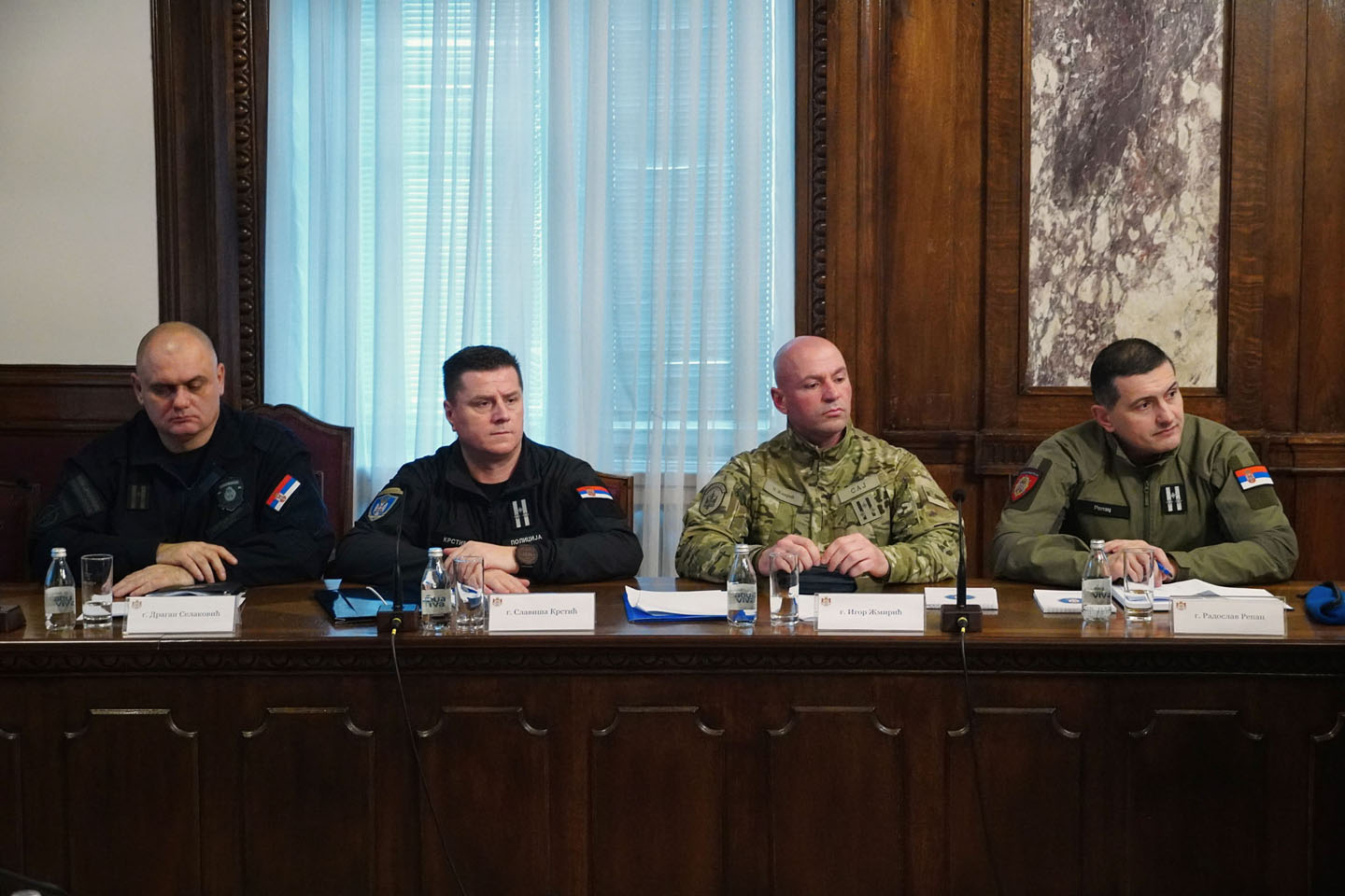 Učesnici sednice za nacionalnu bezbednost