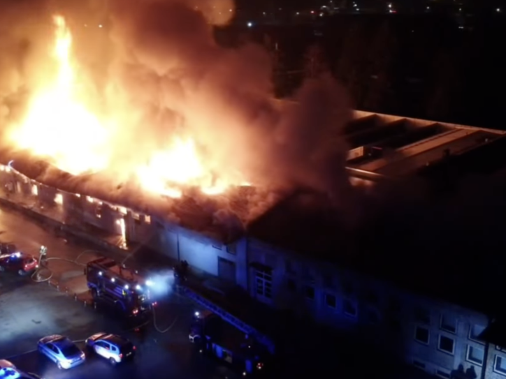 Požar u industrijskoj zoni u Novom Pazaru