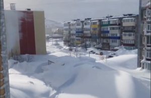 Zgrade zarobljenje visokim nanosima snega