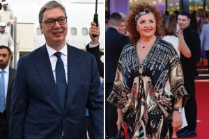 Kolaž Aleksanfar Vučić i Ana Bekuta