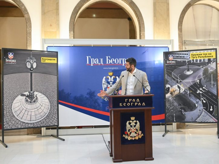 Projekat sata na Trgu republike, Aleksandar Šapić