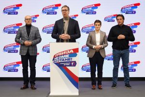Aleksandar Vučić, Miloš Vučević, Ana Brnabić i Bratislav Gašić