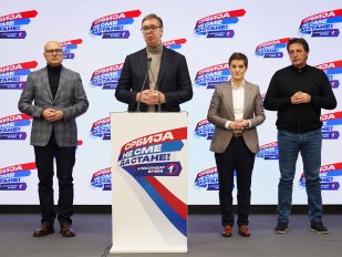 Aleksandar Vučić, Miloš Vučević, Ana Brnabić i Bratislav Gašić
