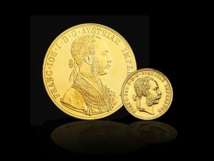 Zlatni novčići na crnoj pozadini