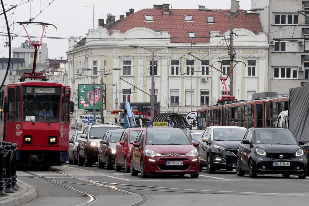 Saobraćajna gužva u Beogradu
