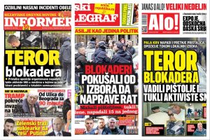 Tabloidna stvarnost: Blokaderi mašu pištoljem, terorišu, tuku žene, a tu su naravno i Hrvati
