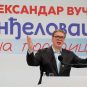 Aleksandar Vučić sa raširenim rukama u Aranđelovcu