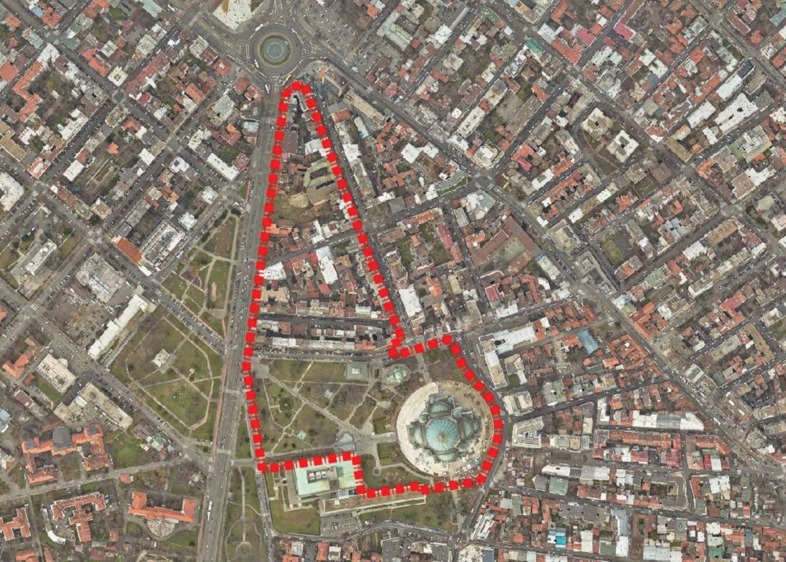 Ko zida na zaštićenom Platou Hrama svetog Save - Vreme
