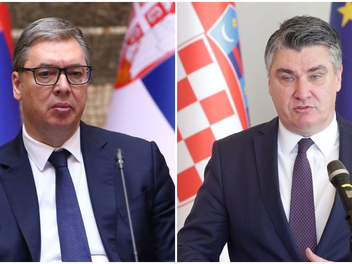 Kolaž, Aleksandar Vučić, Zoran Milanović