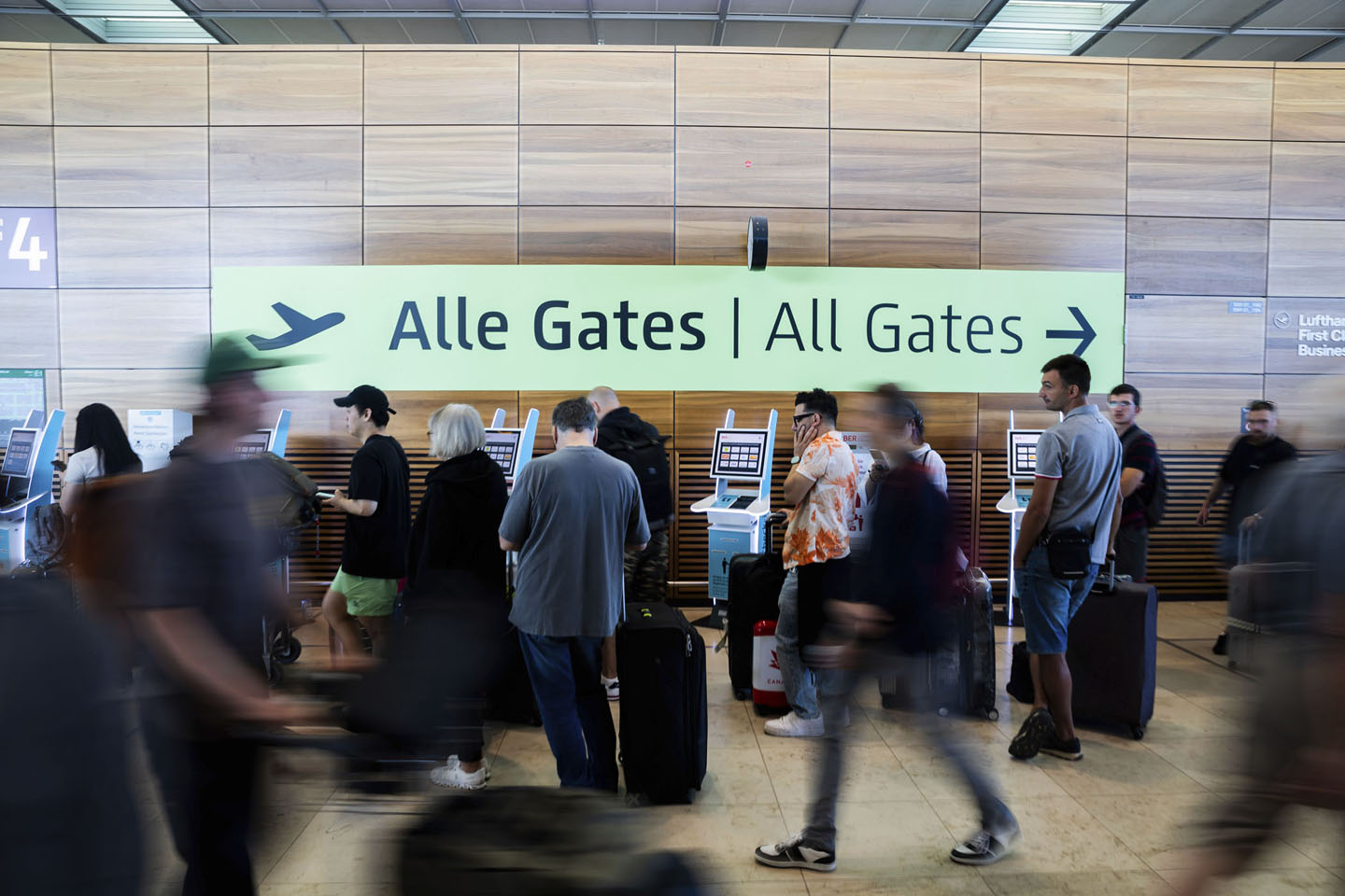 Gejt na aerodromu, gužva