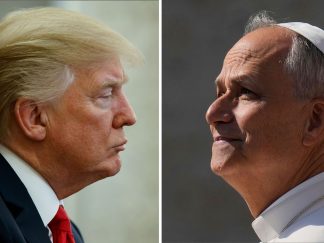 Donald Tramp i papa Lav XIV