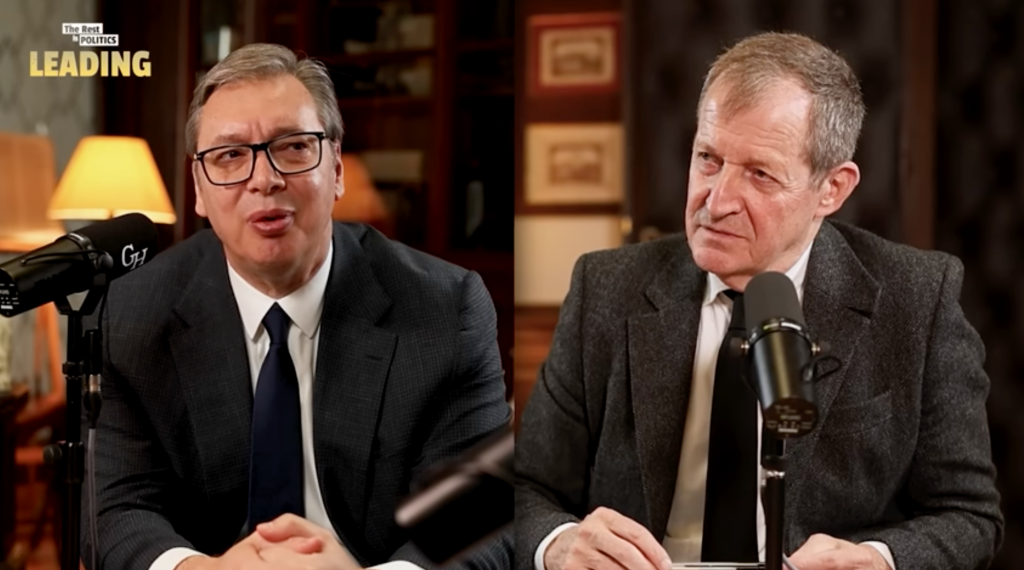 Aleksandar Vucic i Alister Kembel