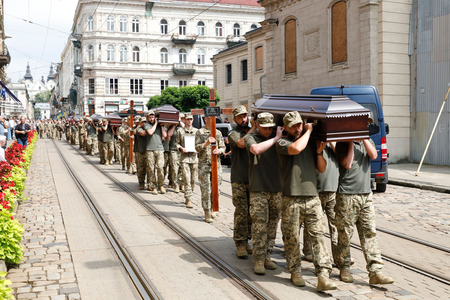 Sahrana vojnika u Ukrajini