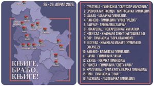 „Knjige, braćo knjige“, akcija srednjoškolaca u 16 gradova Srbije