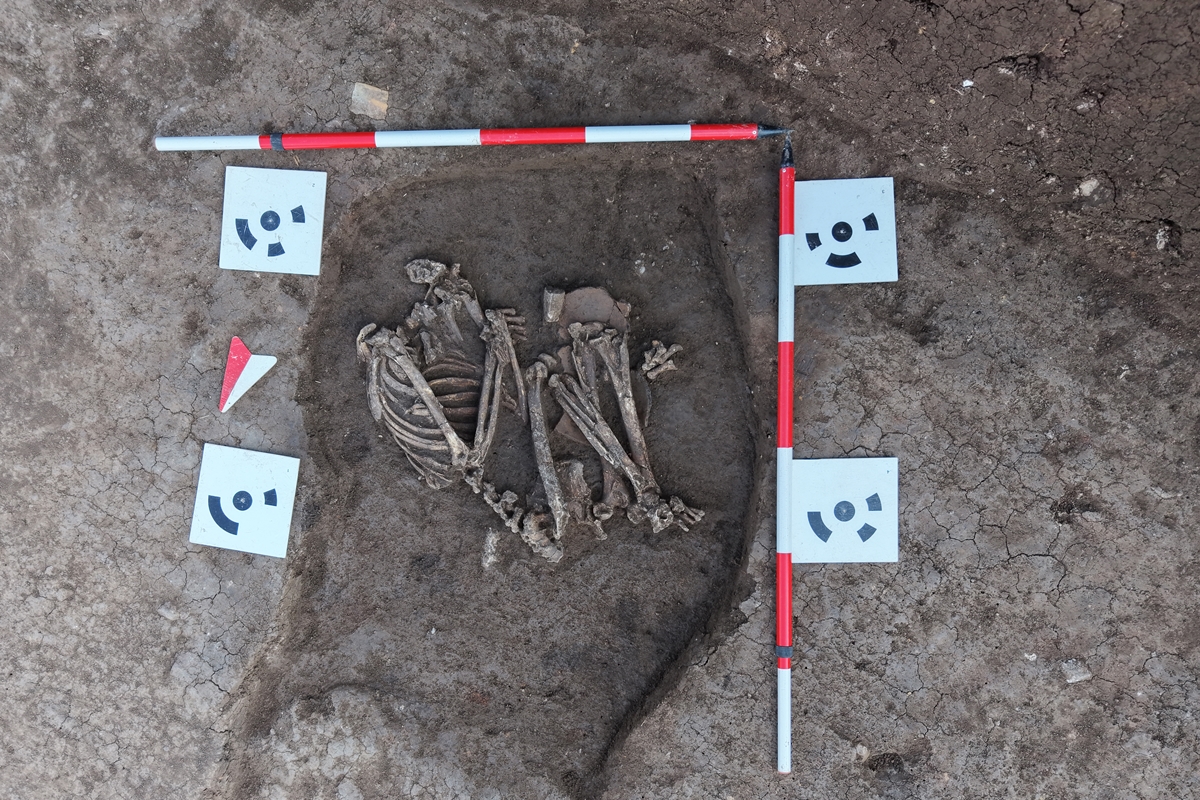 Dva skeleta, Niš, arheologija