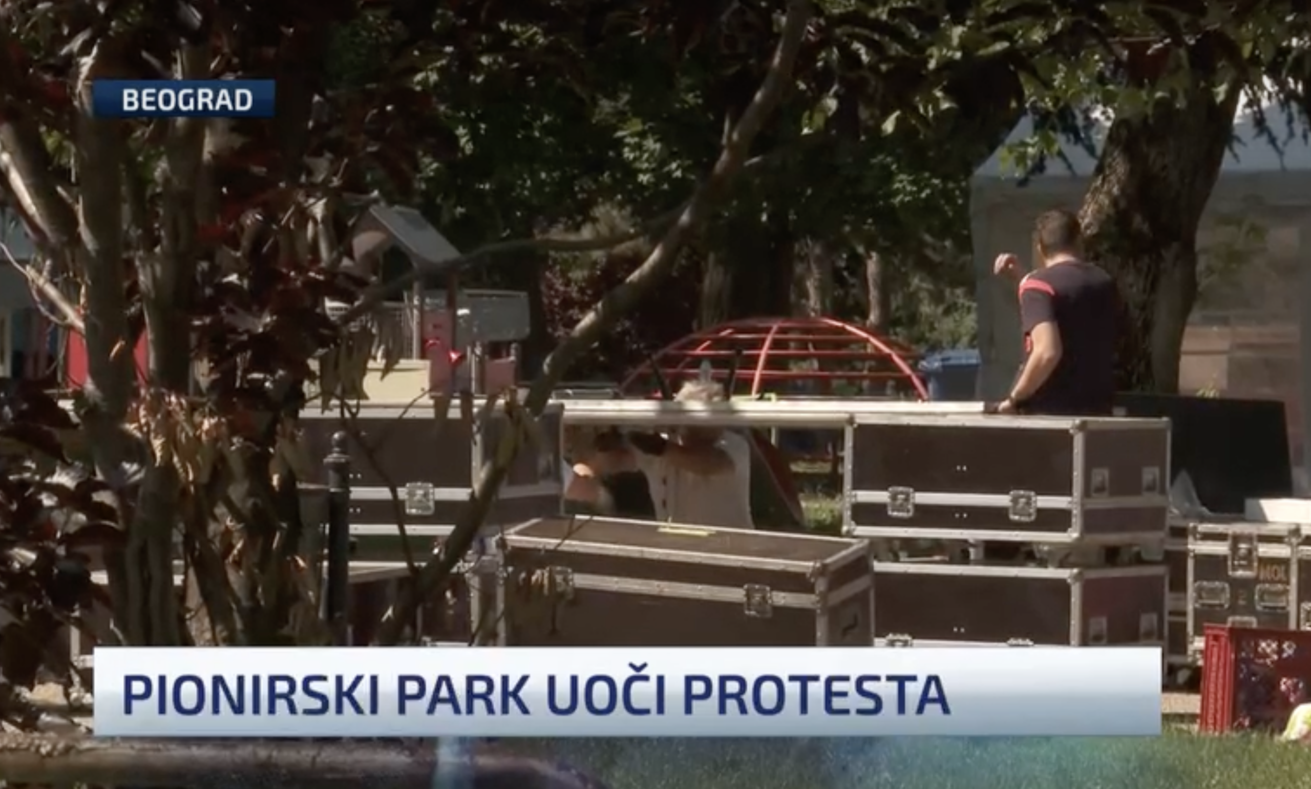 Pionirski park, pripreme