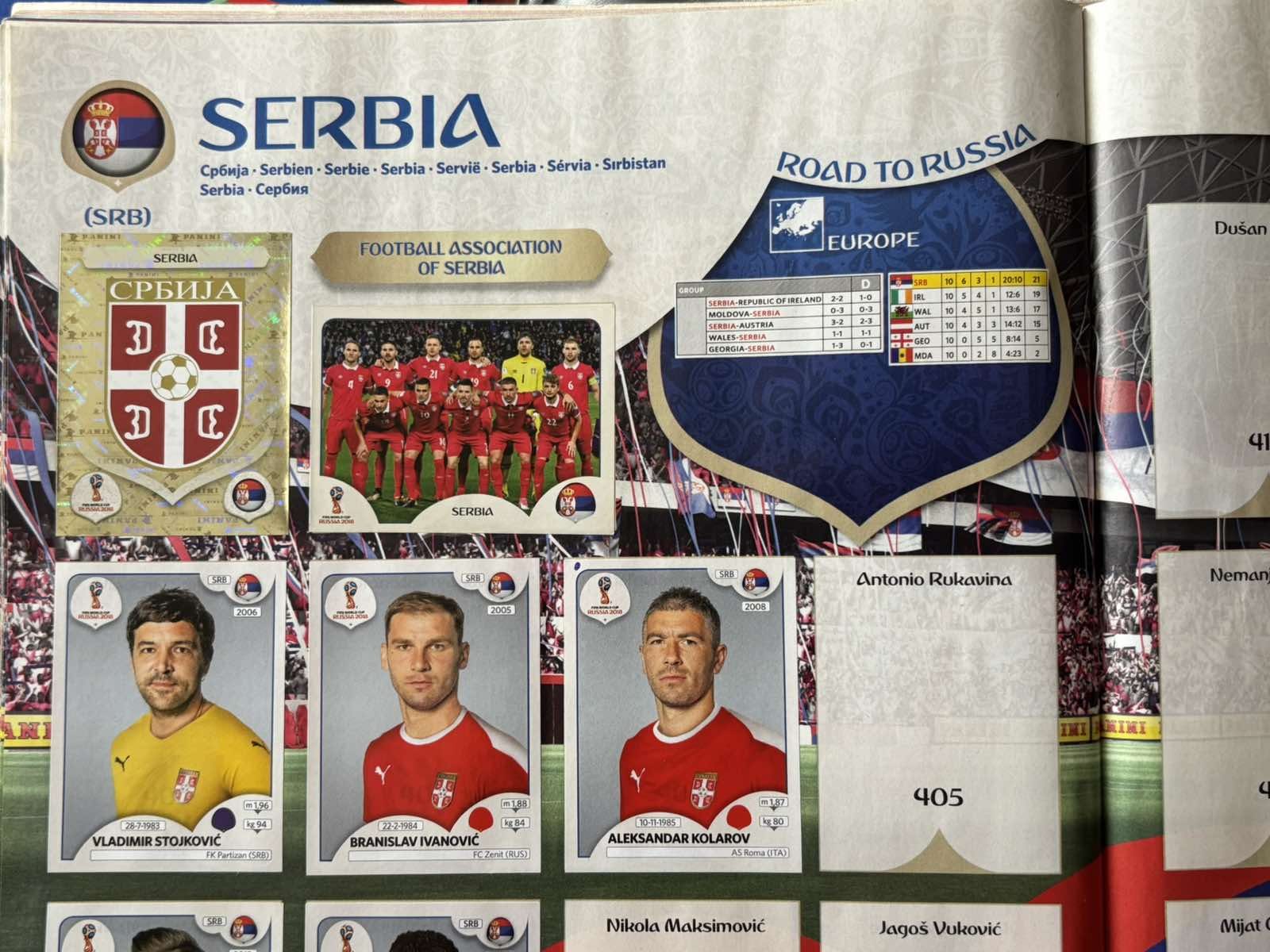 Reprezentacija Srbije u Rusiji 2018.