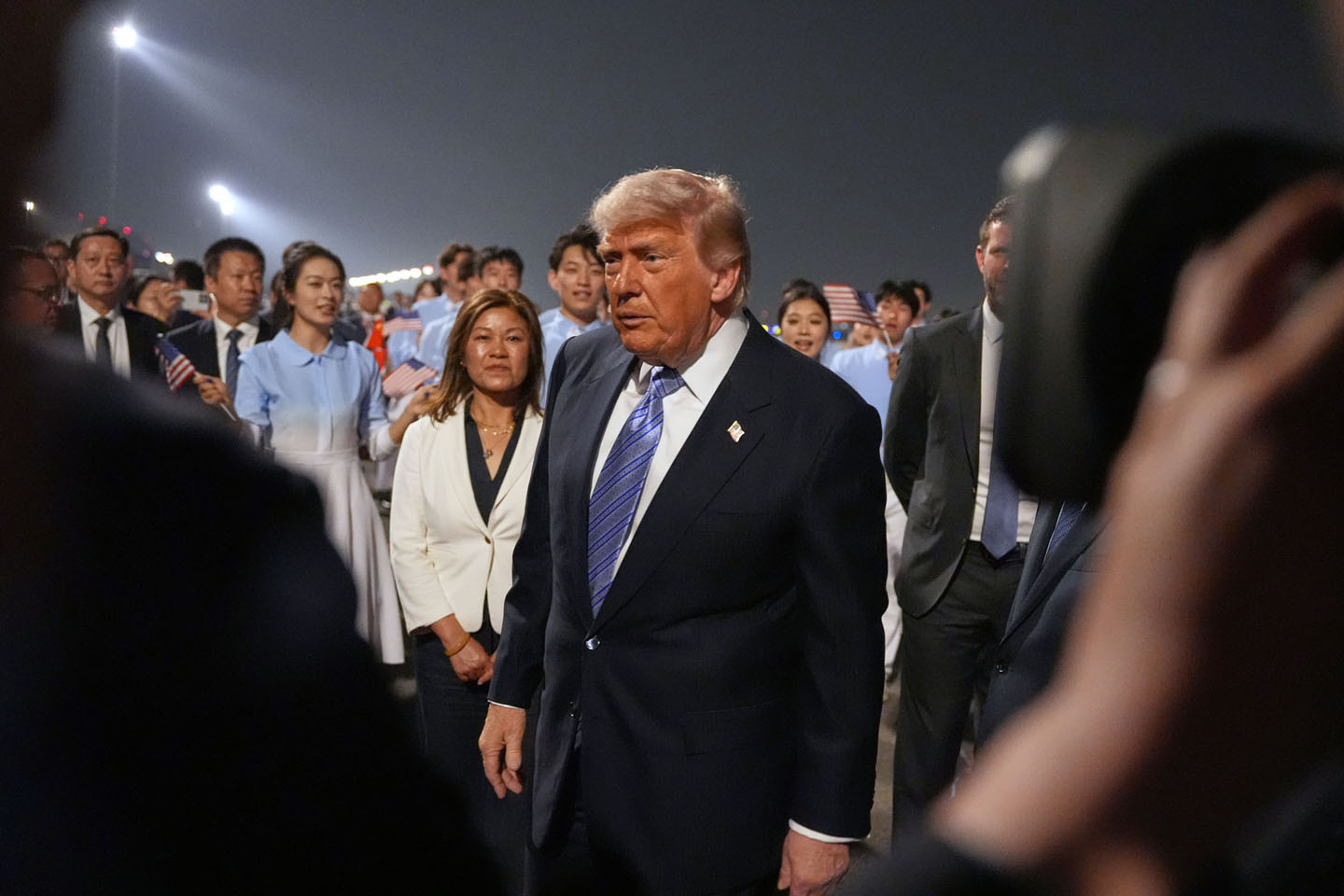 Donald Tramp na aerodromu