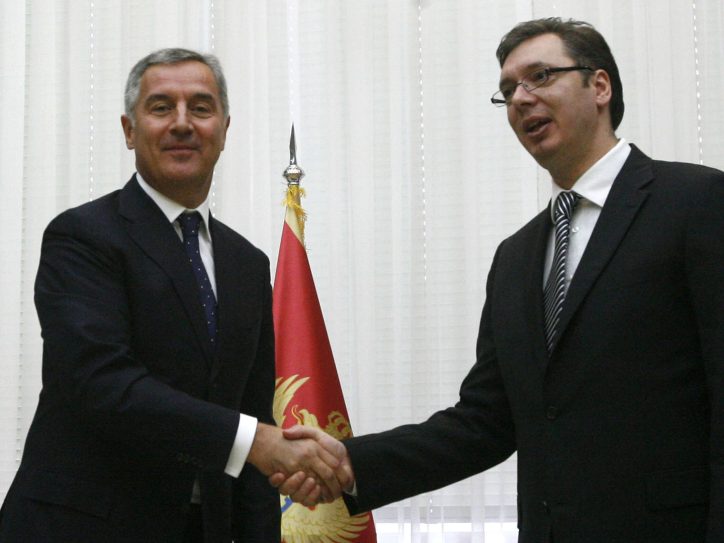 Aleksandar Vučić i Milo Đukanović
