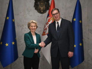 Ursula fon der Lajen i Aleksandar Vučić