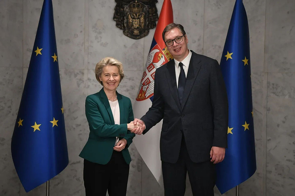 Ursula fon der Lajen i Aleksandar Vučić