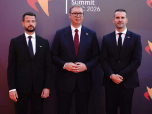 Aleksandar Vučić, Jakov Milatović i Milojko Spajić