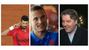 Novak Đoković, Nemanja Vidić i Dejan Bodiroga