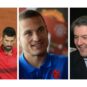 Novak Đoković, Nemanja Vidić i Dejan Bodiroga