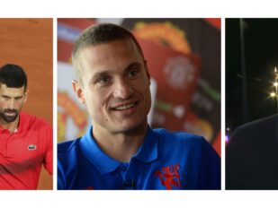 Novak Đoković, Nemanja Vidić i Dejan Bodiroga
