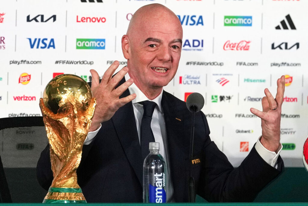 Đani Infantino drži govor, Svetsko prvenstvo 2026.