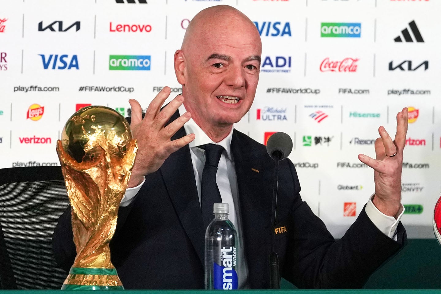 Đani Infantino drži govor, Svetsko prvenstvo 2026.