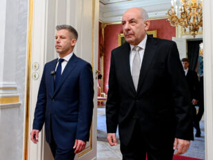 Premijer Peter Mađar i predsednik Mađarske Tamaš Šuljok