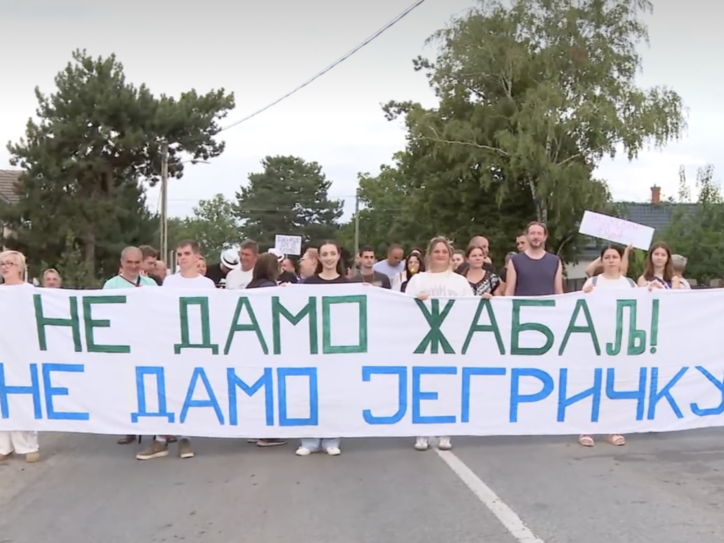 Protest u Žablju zbog najave otvaranja fabrike za preradu guma