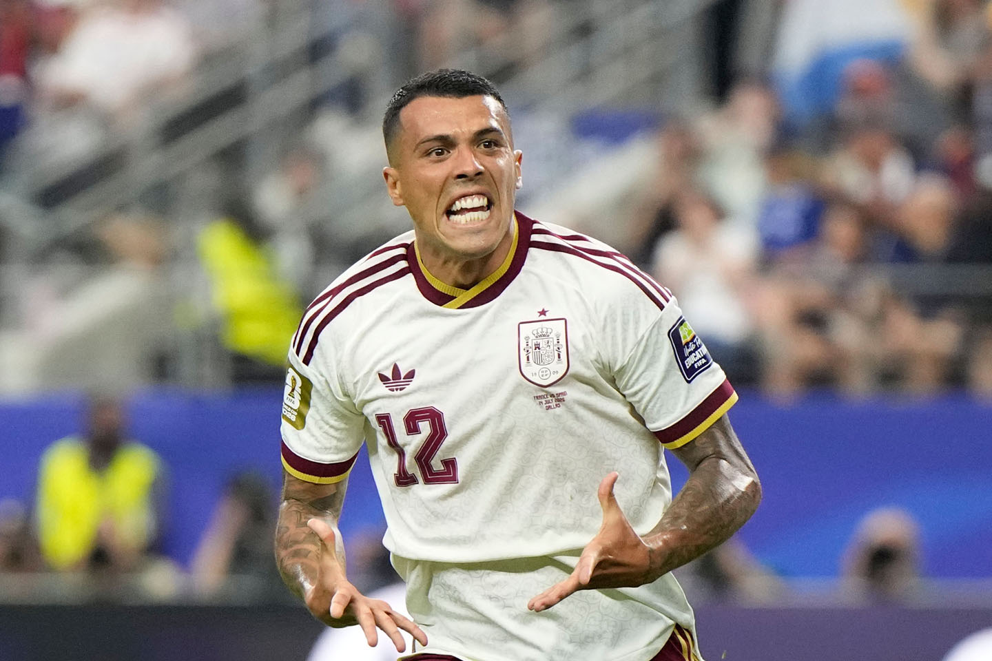 Pedro Poro proslavlja gol protiv Francuske Svtsko prvenstvo 2026.