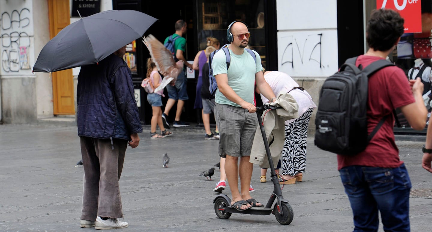 Električni trotinet u Knez Mihailovoj