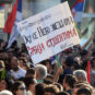 Vidvdasnki protest, transparent na natpisom 