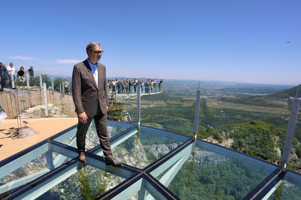 Predsednik Aleksandar Vučić na otvaranju vidikovca naKablaru