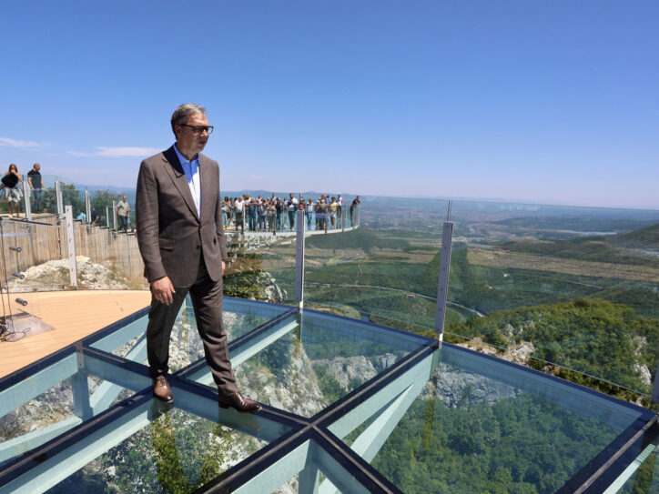 Predsednik Aleksandar Vučić na otvaranju vidikovca naKablaru