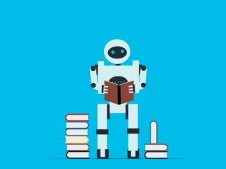 Robot čita njigu - AI