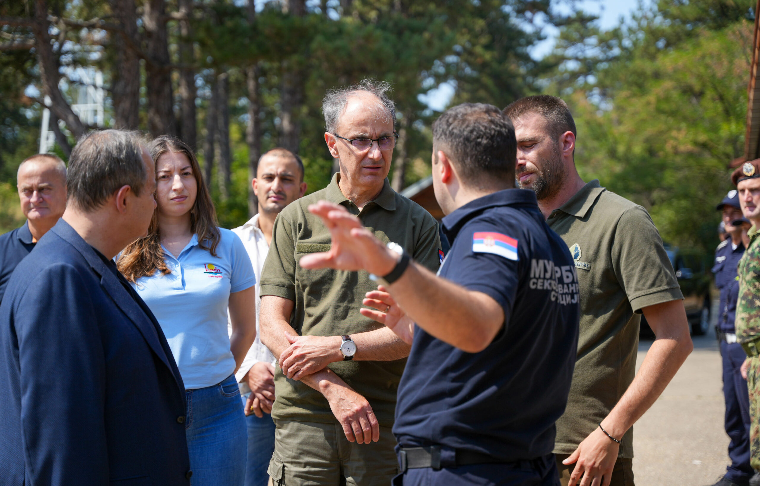 Ivica Dačić i Đuro Macut u Deliblatskoj peščari