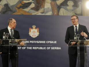 Sergej Lavrov i Aleksandar Vučić 2021. godine