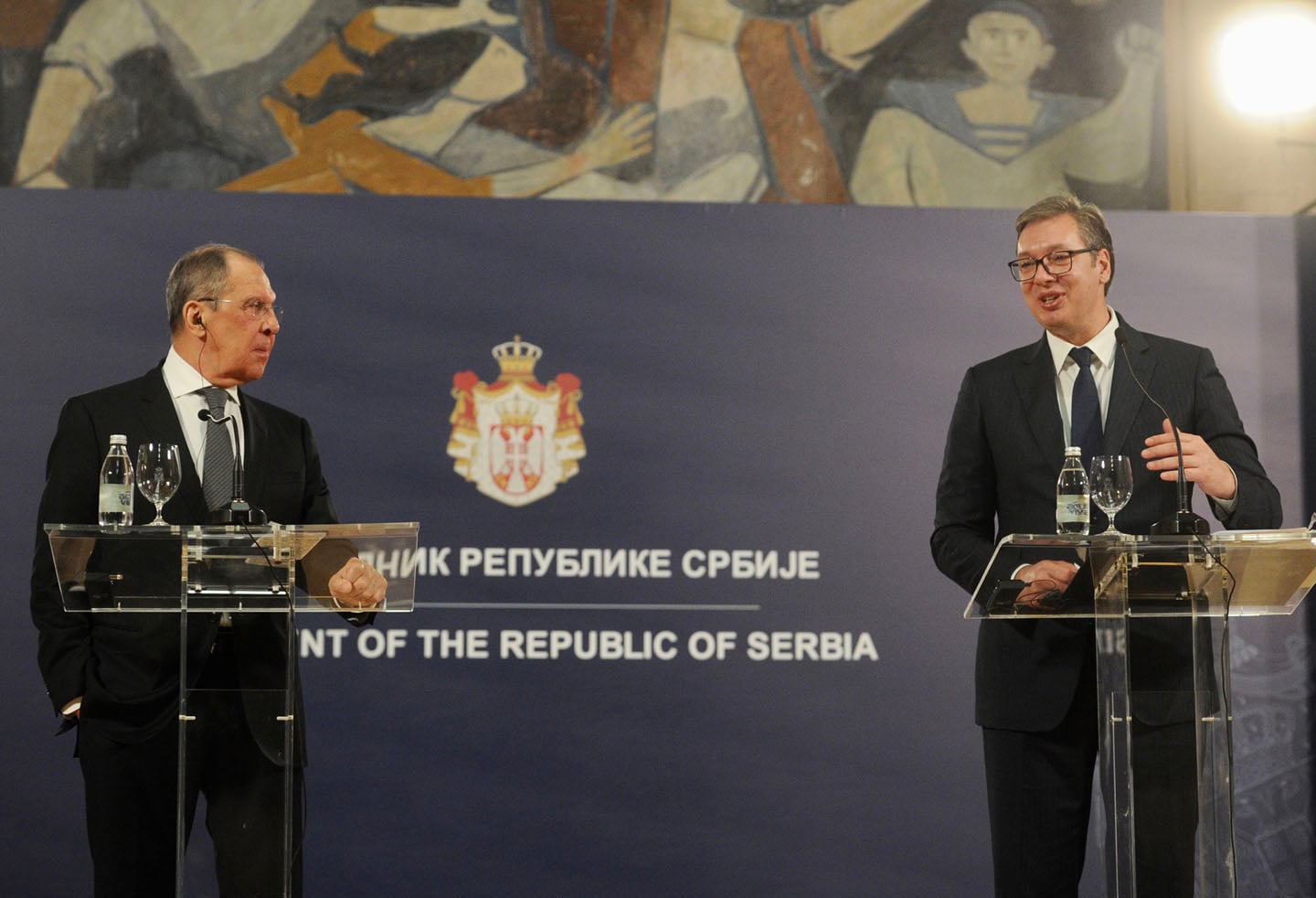Sergej Lavrov i Aleksandar Vučić 2021. godine