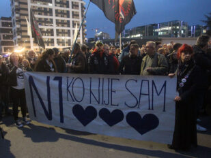 Protest podrške redakciji N1