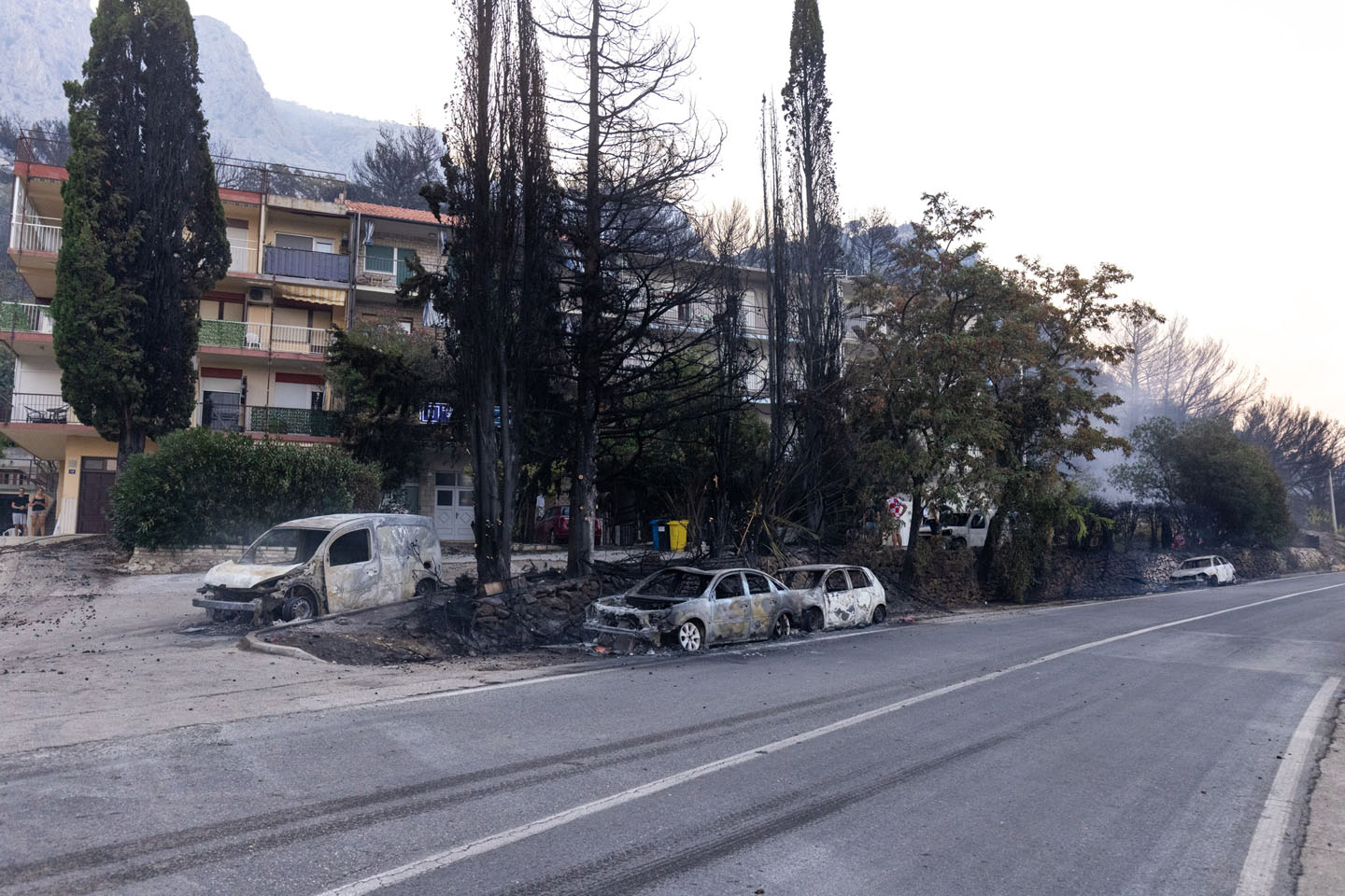 Požar u Omišu, u Hrvatskoj