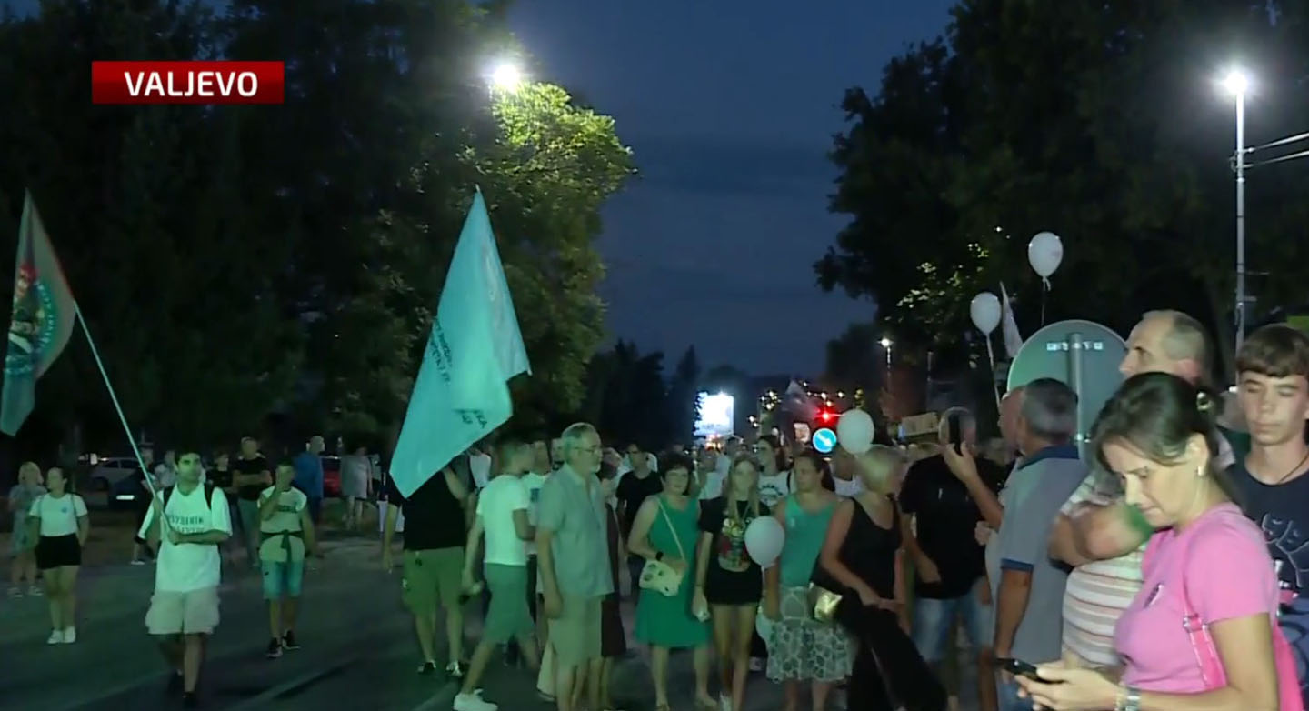 Protest u Valjevu 14. avgusta 2026.