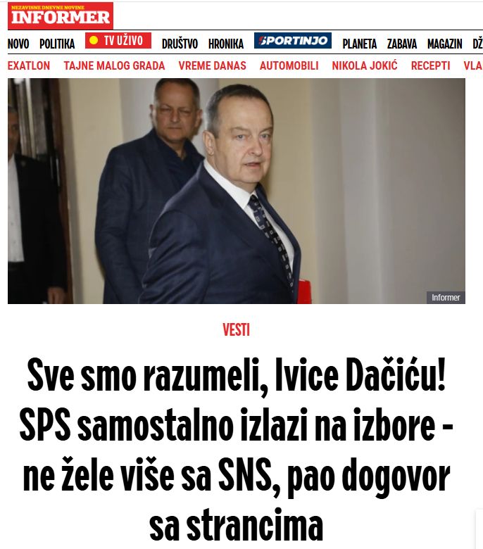 Informer o Dačiću
