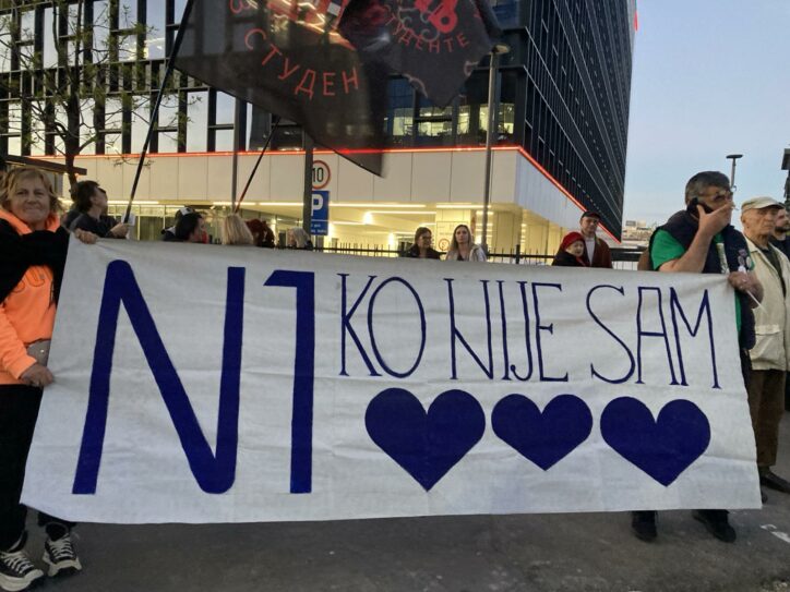 Protest podrške redakciji N1