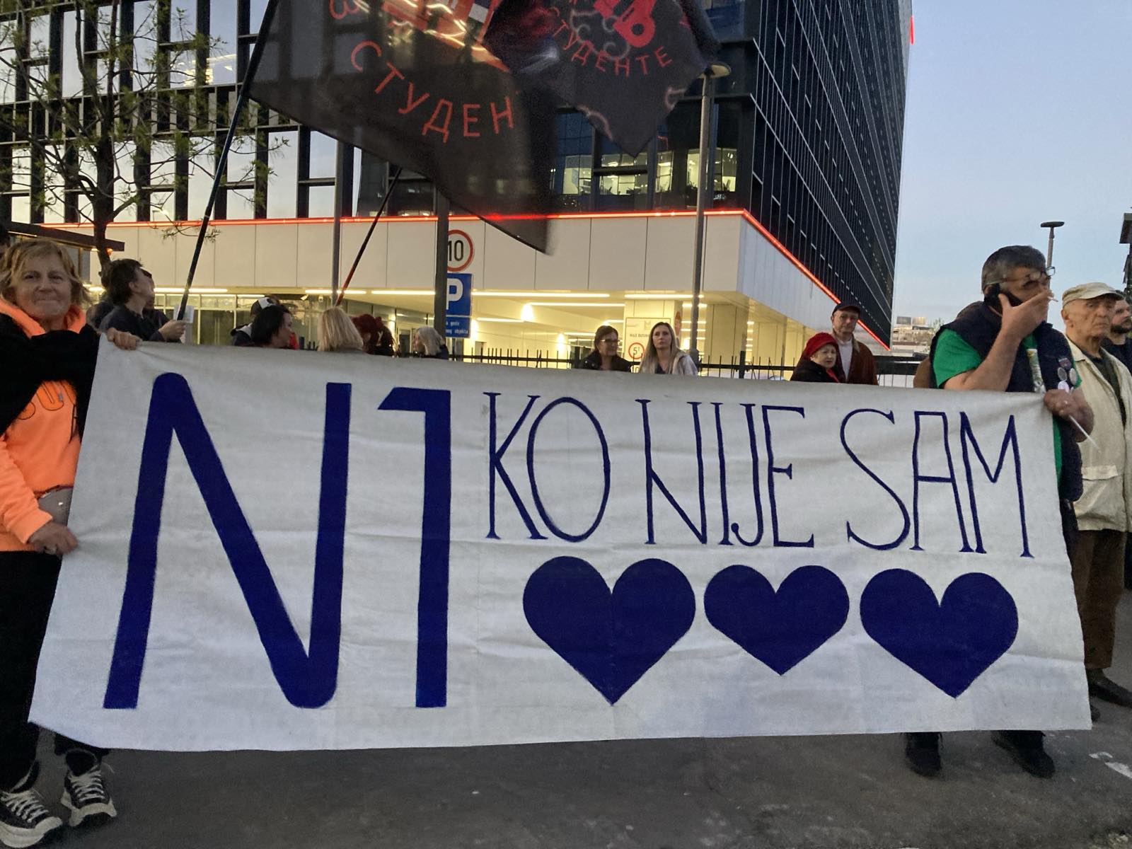 Protest podrške redakciji N1