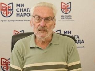Branimir Nestorović na konferenciji za štampu